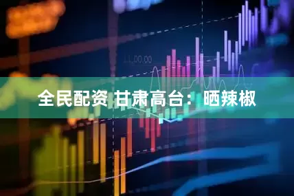 全民配资 甘肃高台：晒辣椒