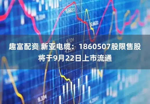 趣富配资 新亚电缆：1860507股限售股将于9月22日上市流通